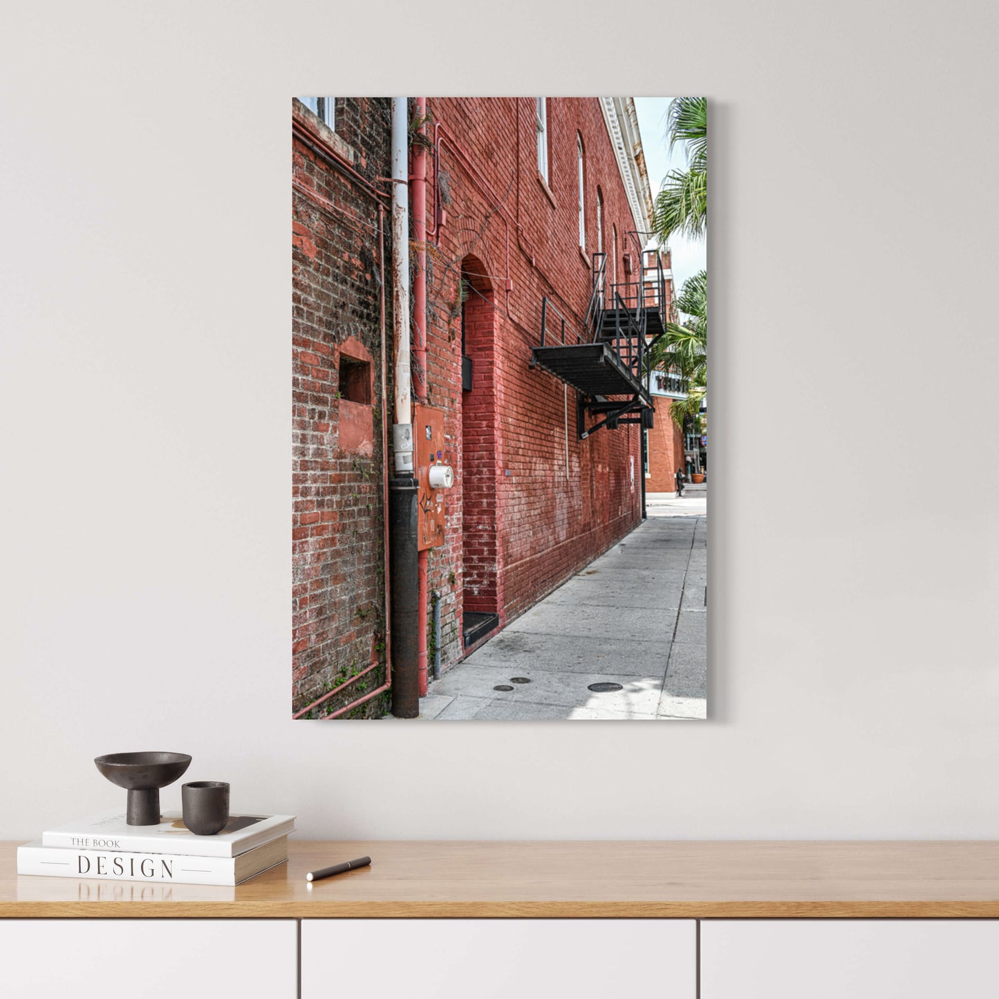 Travel Ybor City street view photography print canvas on wall