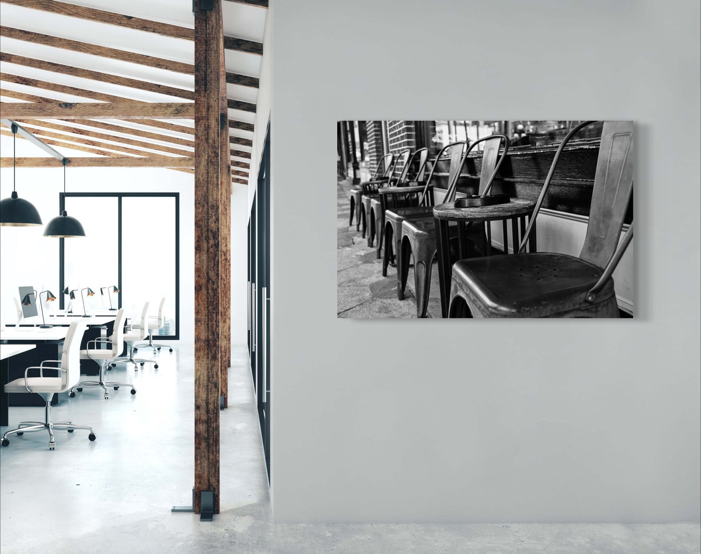 Travel Cigar Chairs in Ybor City photography print canvas on wall