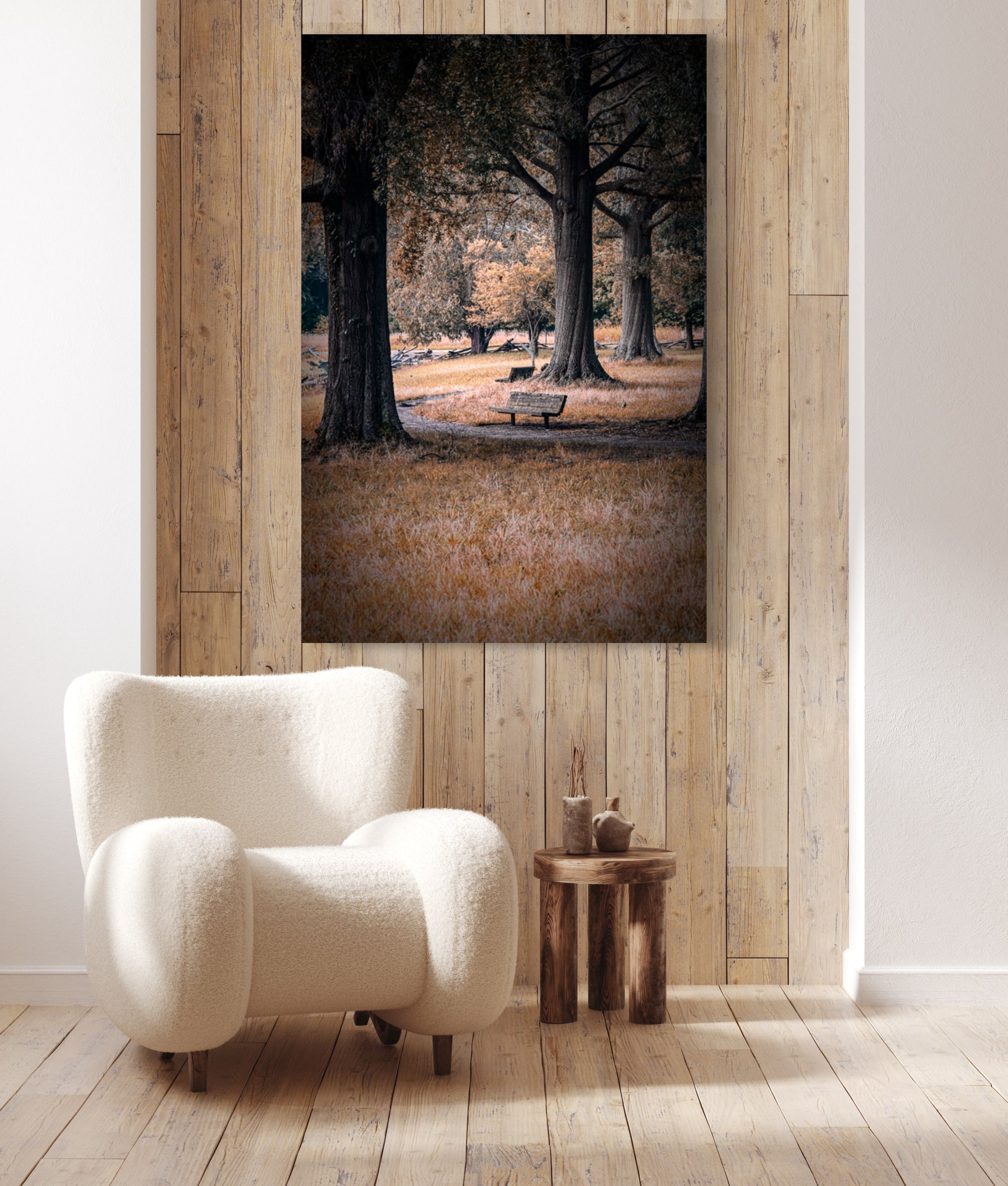 Travel nature fall foliage photography canvas print on wall