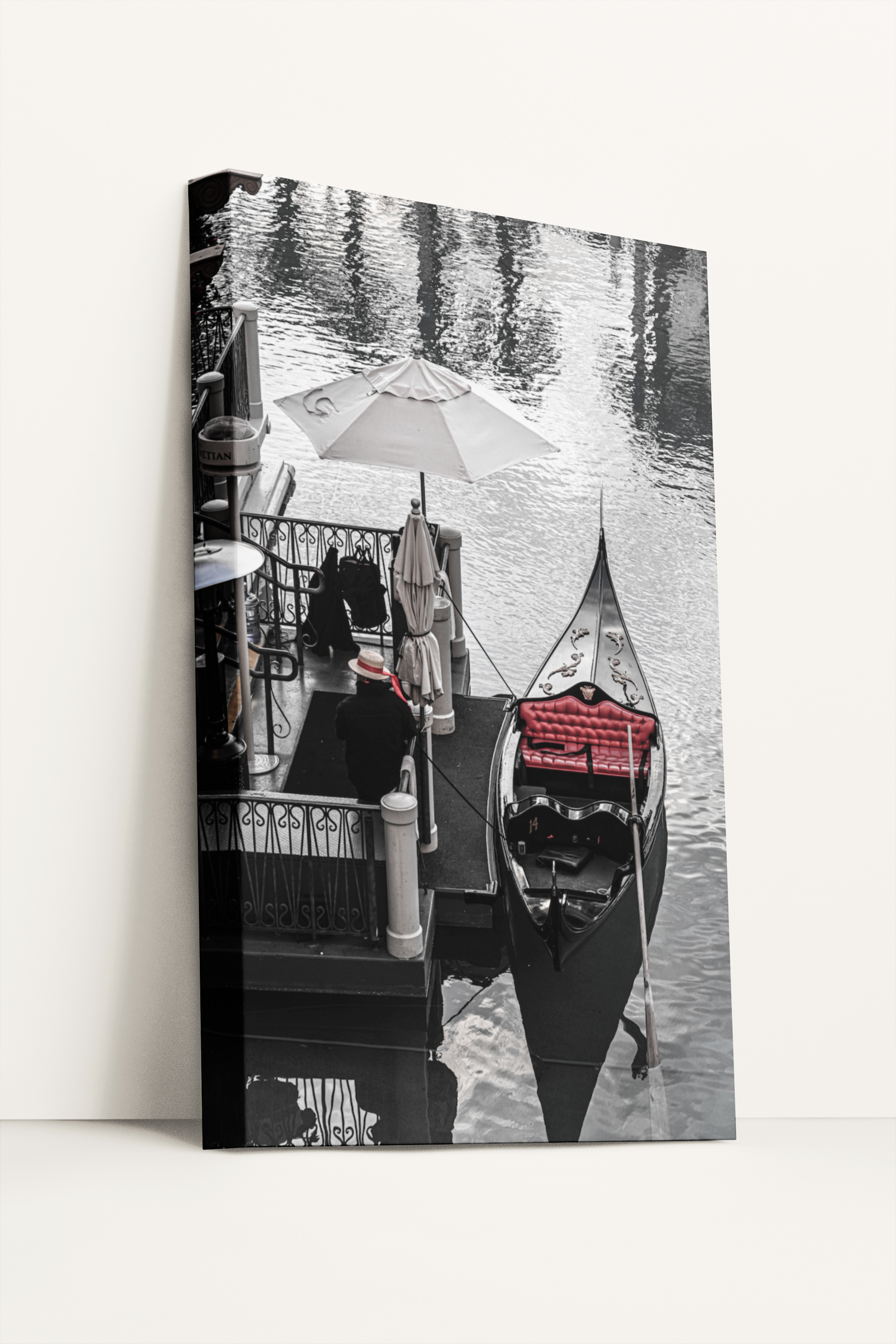 Travel Las Vegas gondola on the water photography print canvas