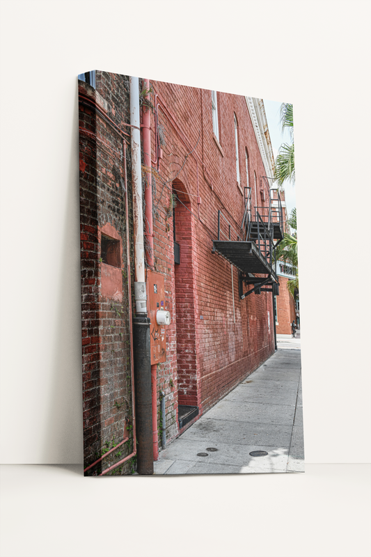 Travel Ybor City street view photography print canvas